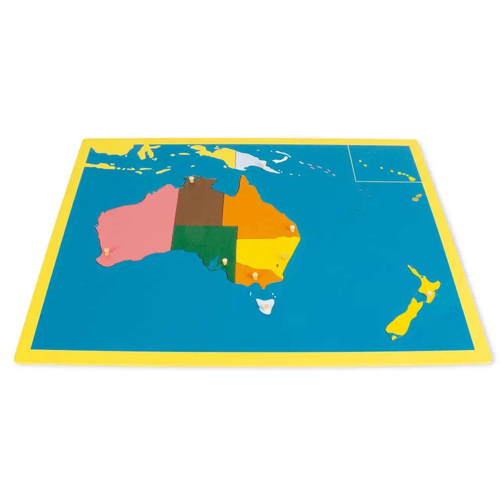 TimeTEX Puzzlekarte Ozeanien "Montessori Premium"