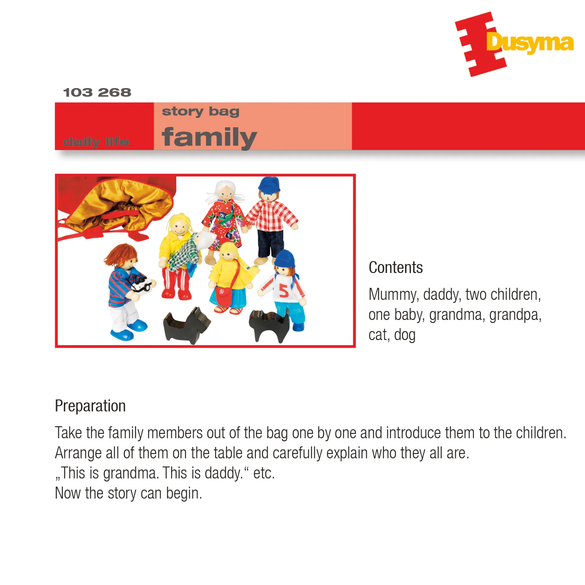 Geschichtensäckchen "Familie", 7-tlg.