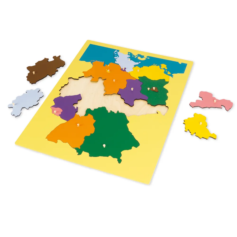 TimeTEX Puzzlekarte Deutschland "Montessori Premium"