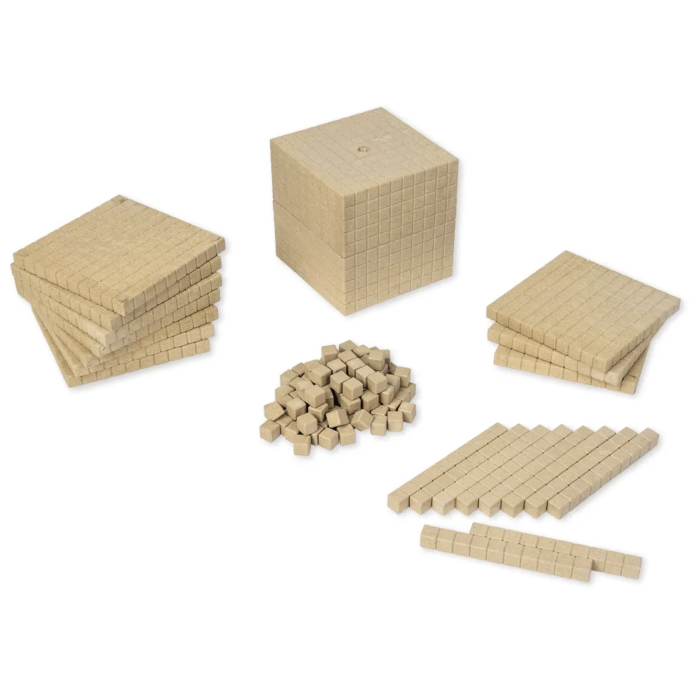 Dienes Grundsortiment, 121-tlg., Zahlenraum 1.000, naturfarben