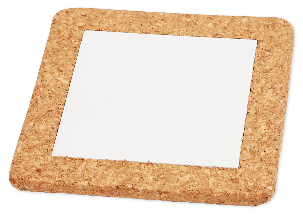 Untersetzer mit Korkrahmen, 10 Stück