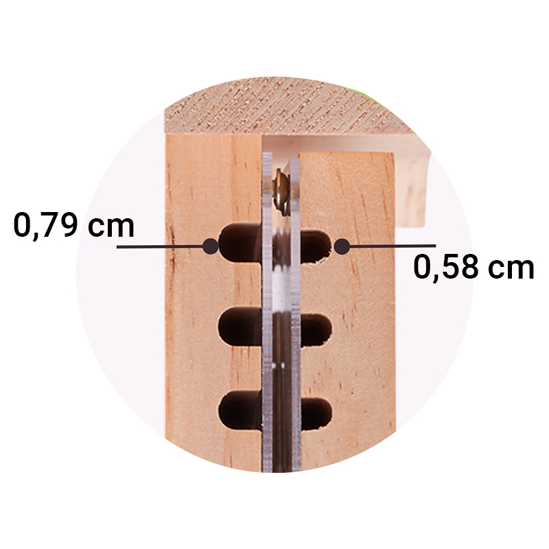 Wildbienen-Beobachtungshotel zum Aufklappen