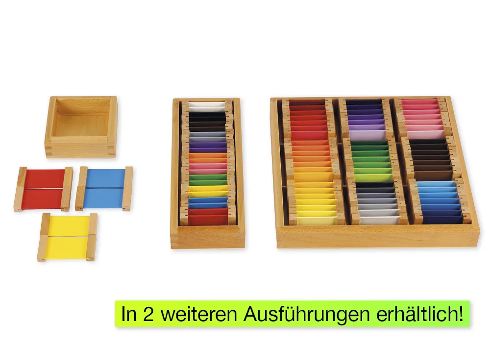 TimeTEX Farbtäfelchen, Satz 2, 11 Paare "Montessori Premium"