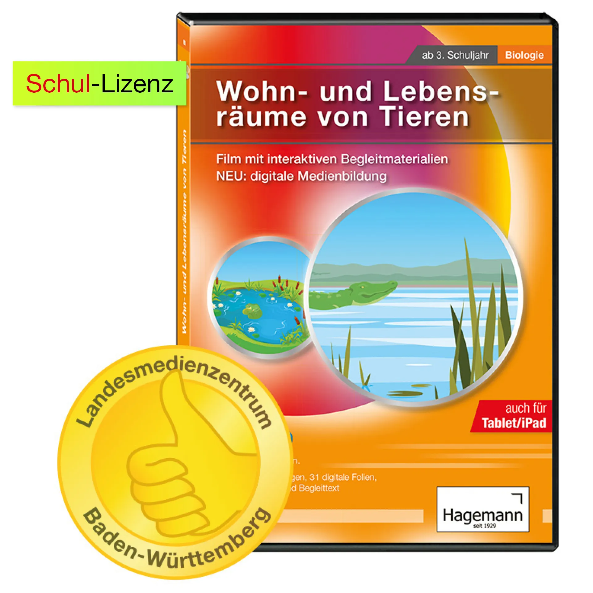 Didaktische DVD Wohn- und Lebensräume von Tieren (tabletfähig)