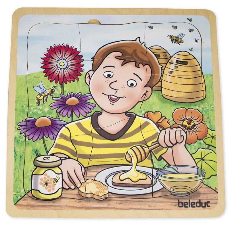 Schichten-Puzzle "Honig", 29-tlg.