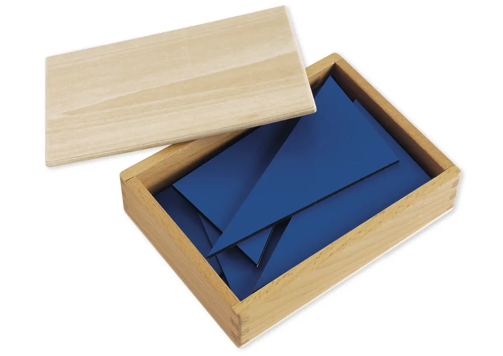 TimeTEX Zwölf Blaue Dreiecke "Montessori Premium"