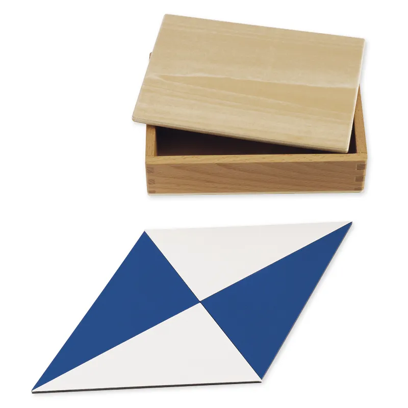 TimeTEX Zwölf Blaue Dreiecke "Montessori Premium"