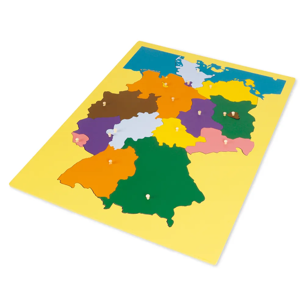TimeTEX Puzzlekarte Deutschland "Montessori Premium"