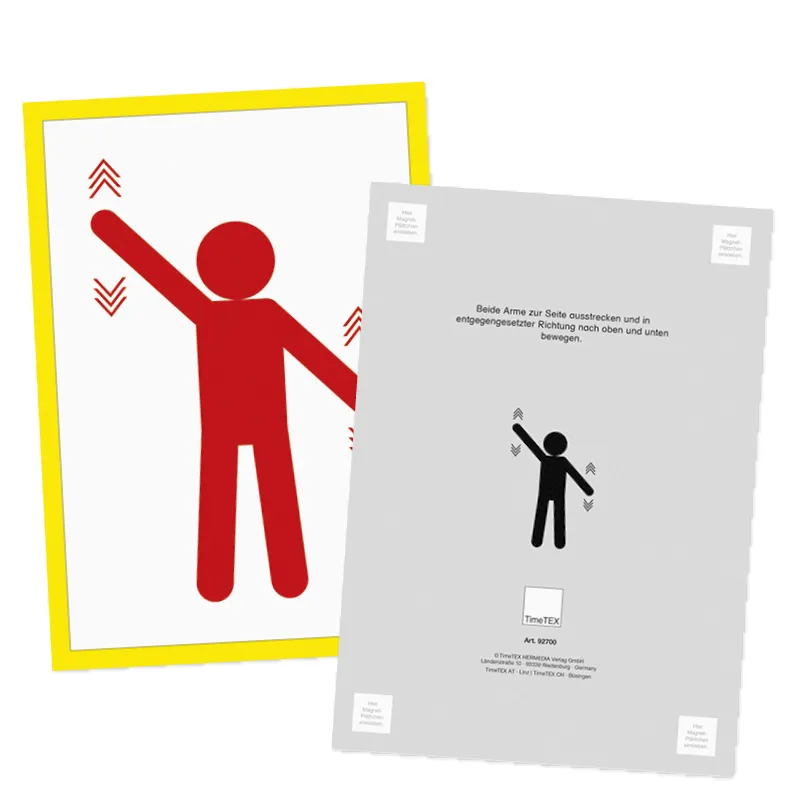 Aktivitäten-Karten XL A4 "Bewegtes Lernen", magnetisch, 26-tlg.