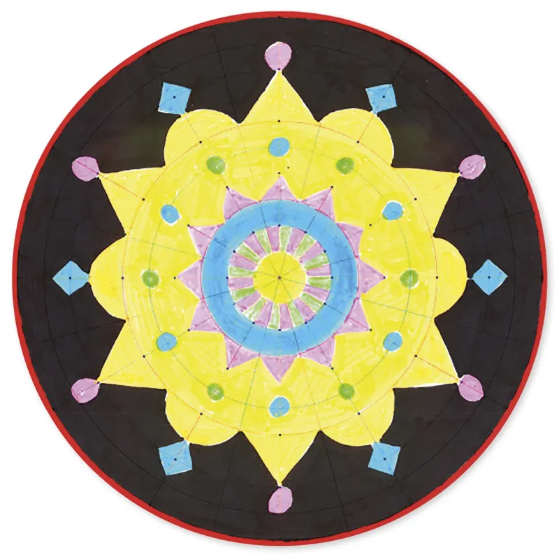 Mandala-Papier, 28x28 cm, 36 Blatt