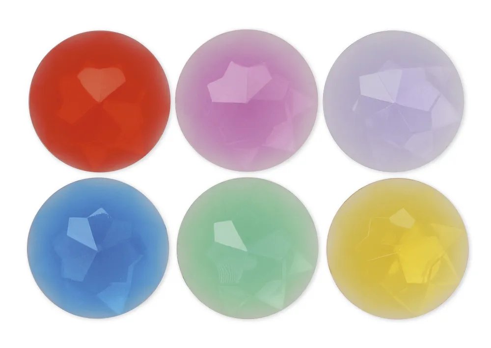 Funkelsteine transparent, 3 cm ø, 72-tlg.