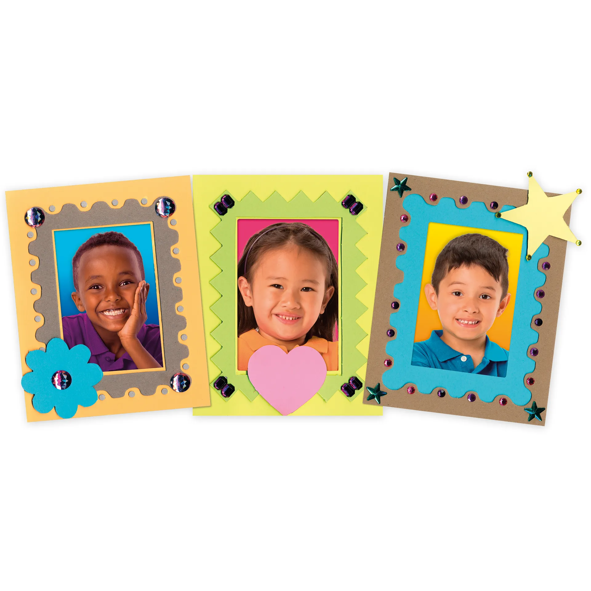 Bilderrahmen-Set aus Graupappe für 12 Stück, 36-teilig