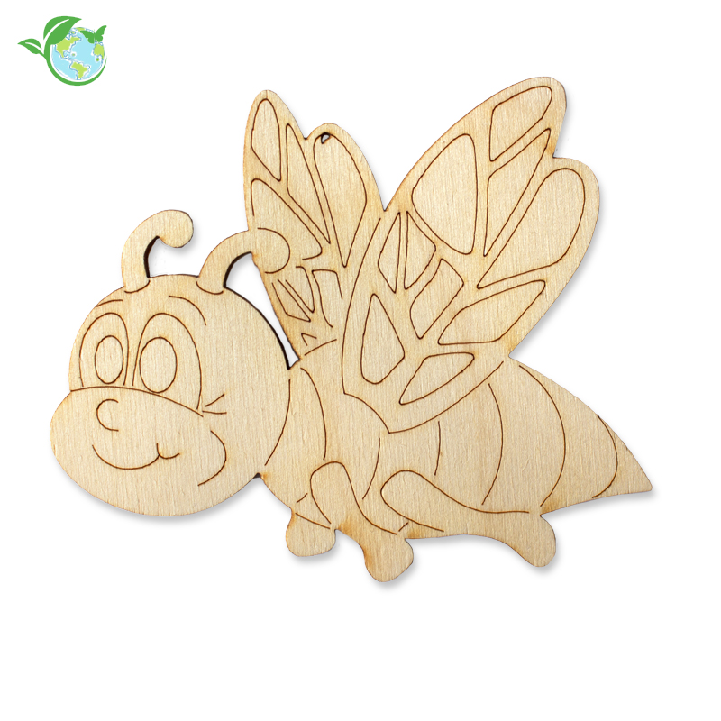 Fliegende Holz-Biene zum Gestalten, 10 cm breit