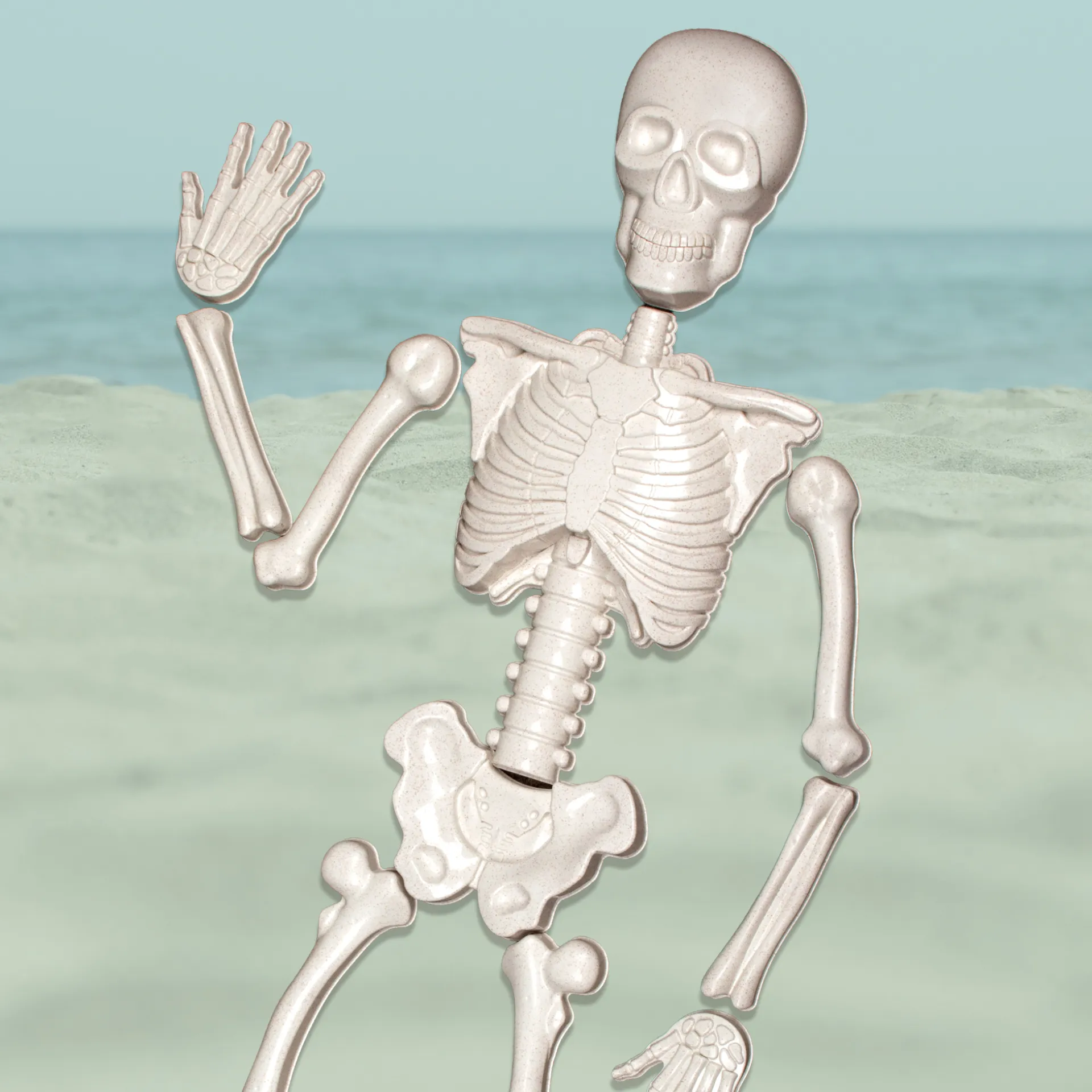 Sandkastenformen Skelett, 15-tlg.