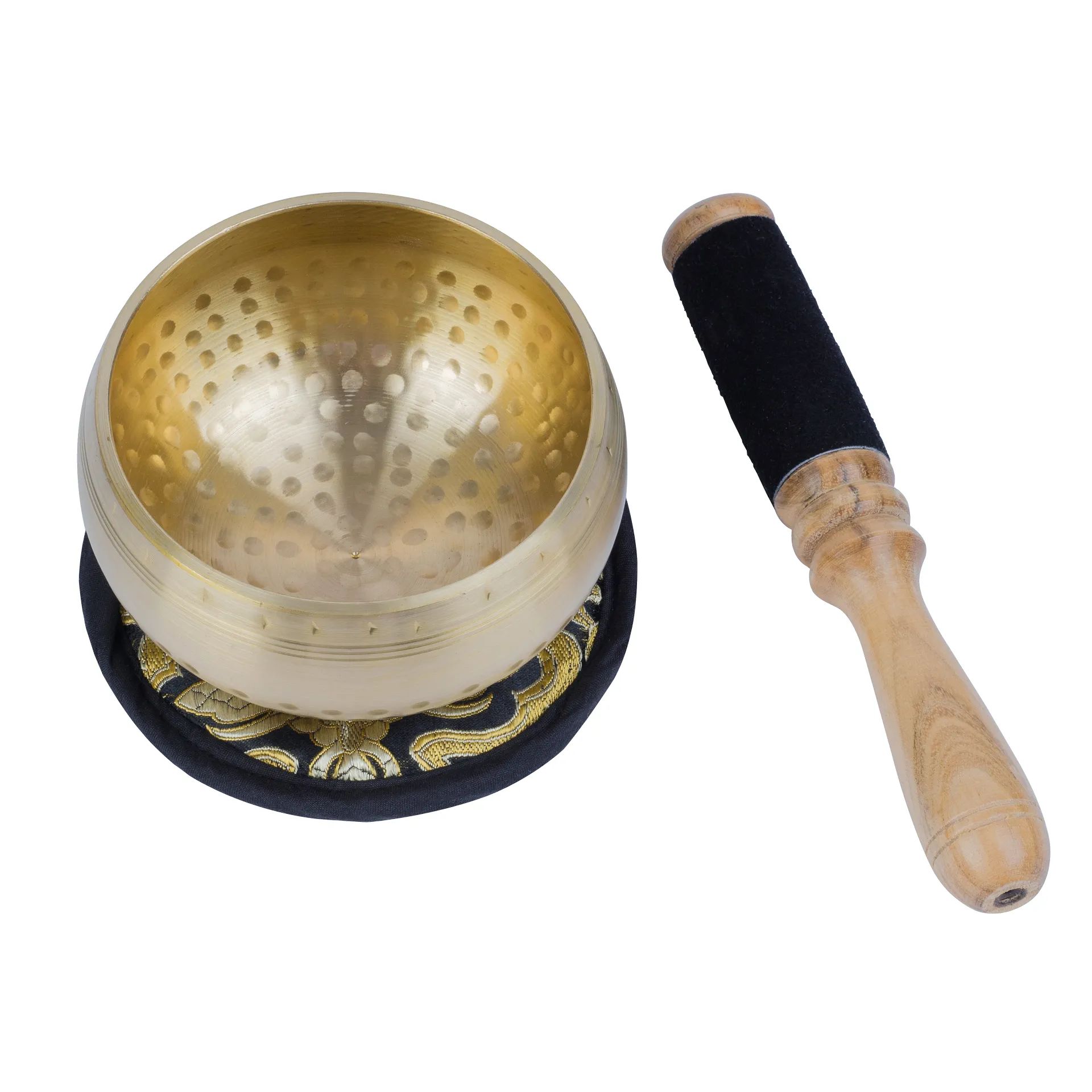 Klangschale "Nepal" im Stickbeutel, 12 cm ø, ca. 400 g