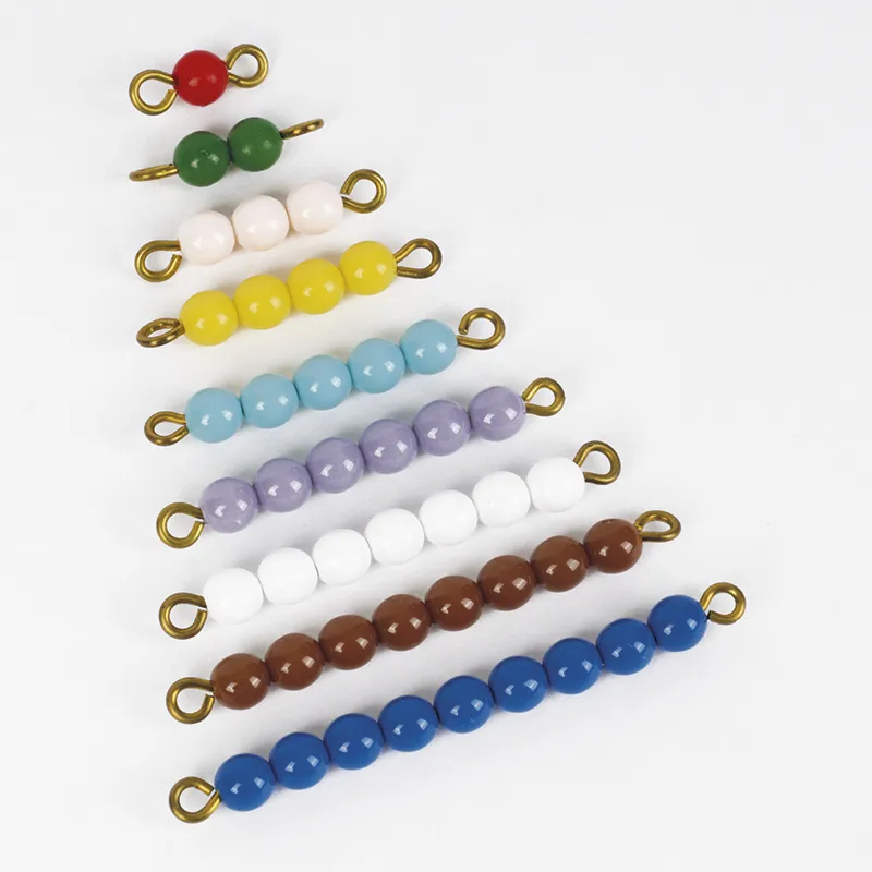 TimeTEX Farbige Perlentreppe 1-9 "Montessori Premium"