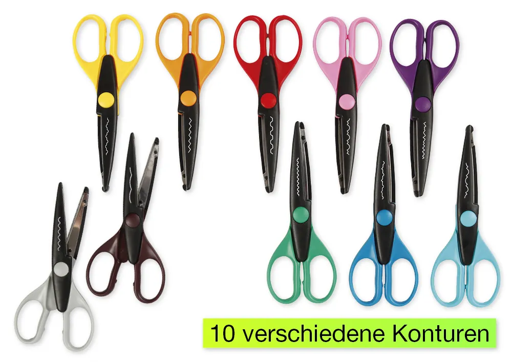 Konturenscheren, 10-tlg.