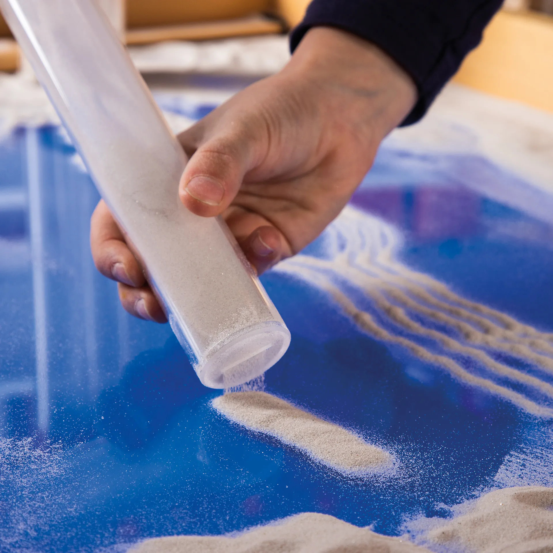 Sandmalstifte Spuren-Mix, 3 Stück