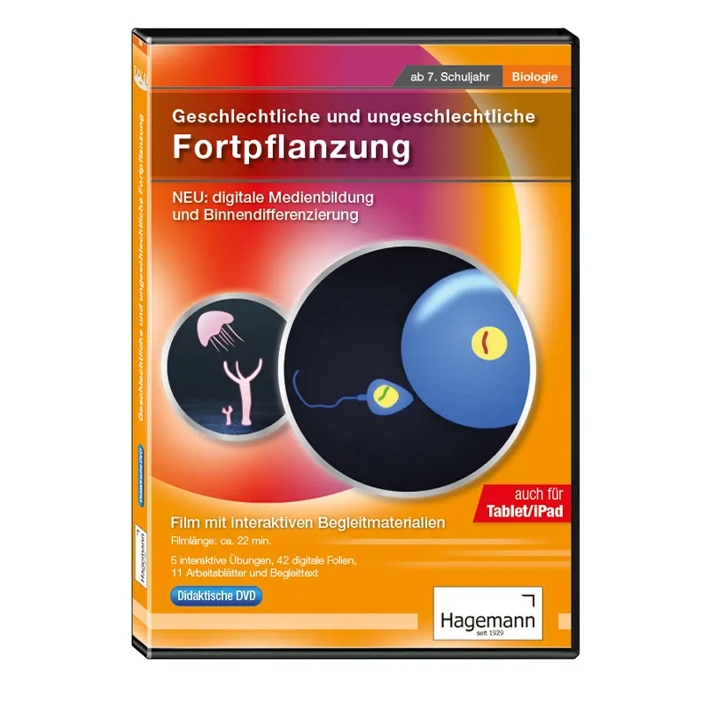 Didaktische DVD Geschlechtliche und ungeschlechtliche Fortpflanzung (tabletfähig)