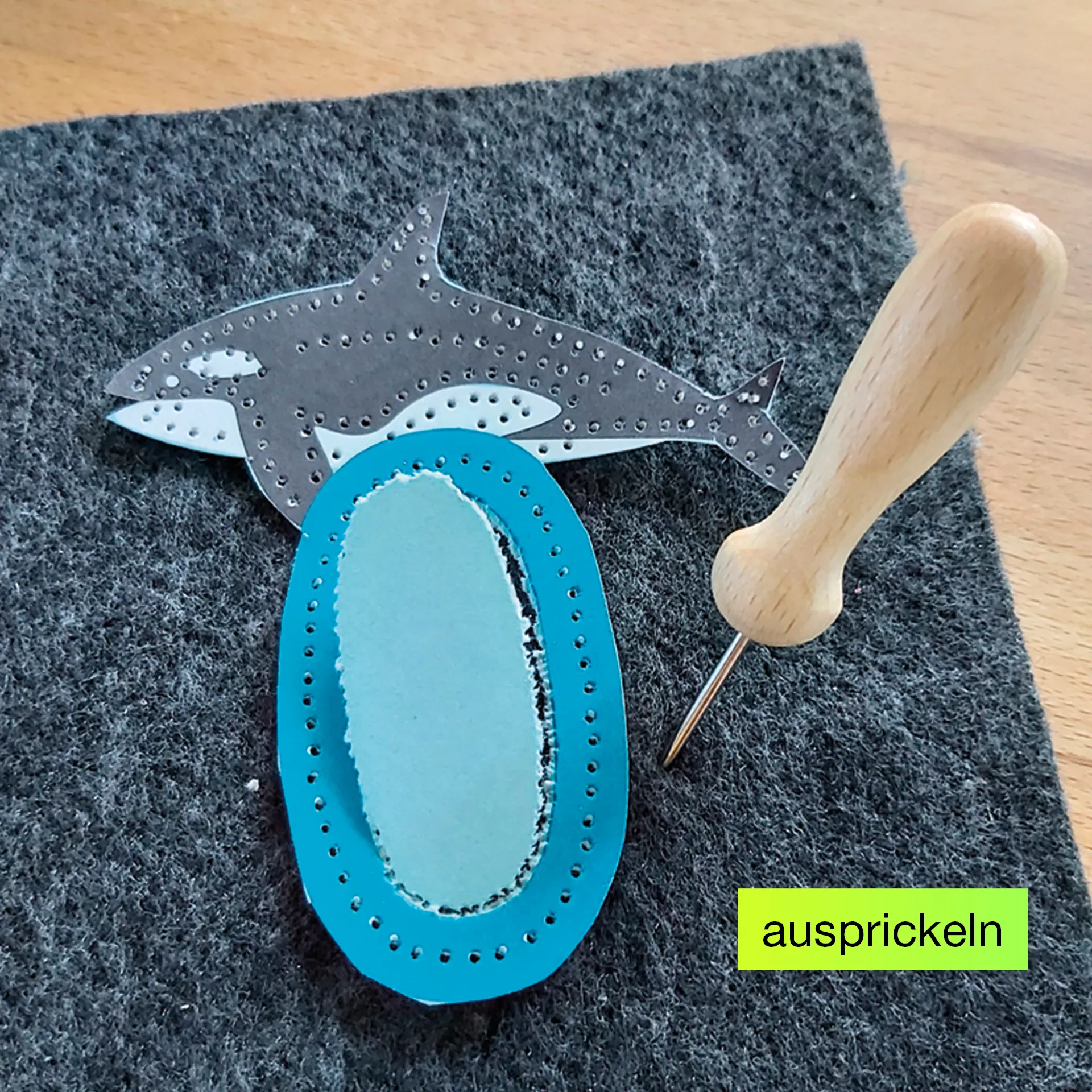 Prickelkarten "ABC", DIN A6, 26 Stück