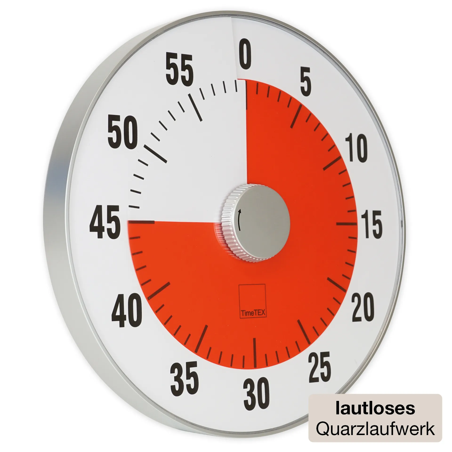 TimeTEX Zeitdauer-Uhr "lautlos" XL, 32 cm ø