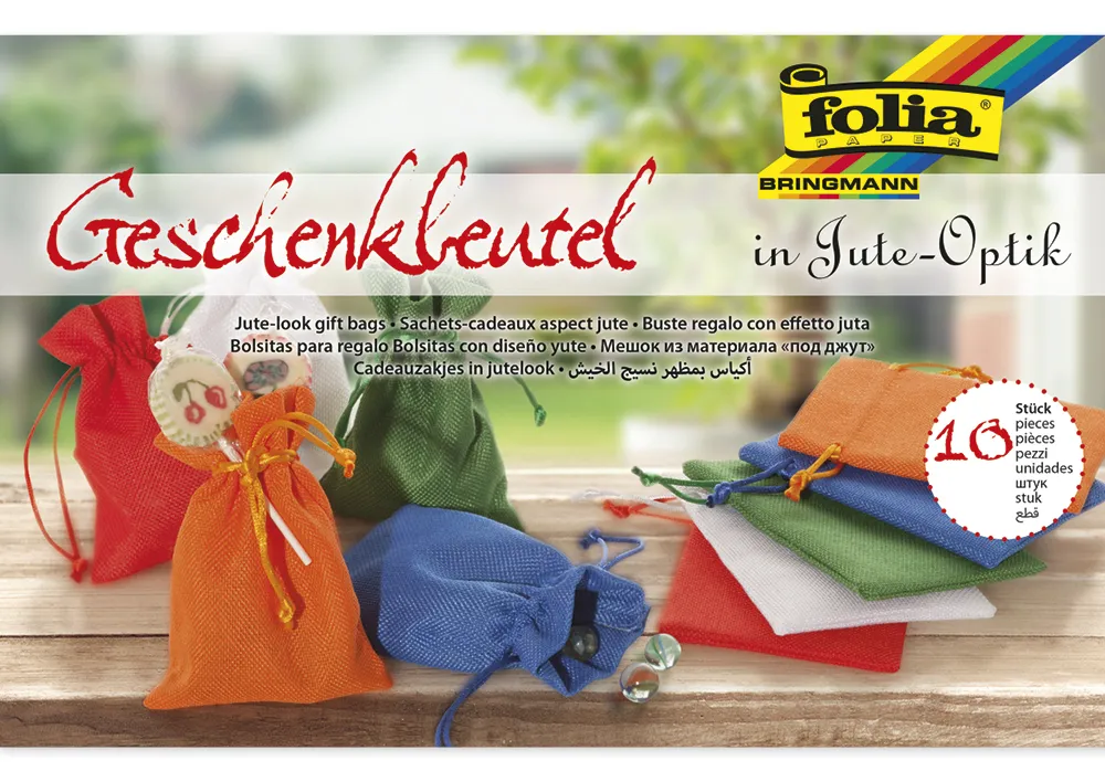 Beutel in Juteoptik, 10 Stück