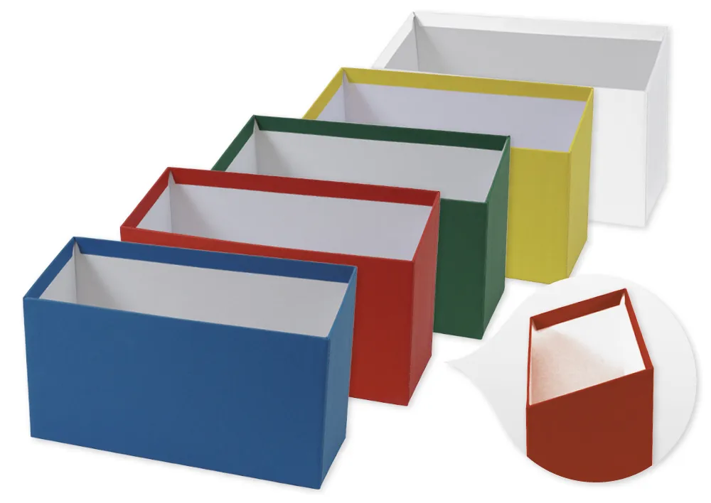 Karteikasten aus Pappe A6, nach vorne abfallend