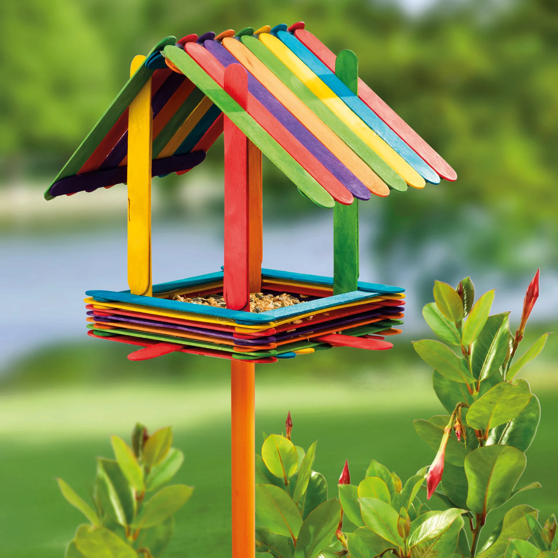 Bunte Holzspatel, 18x150 mm, 100 Stück