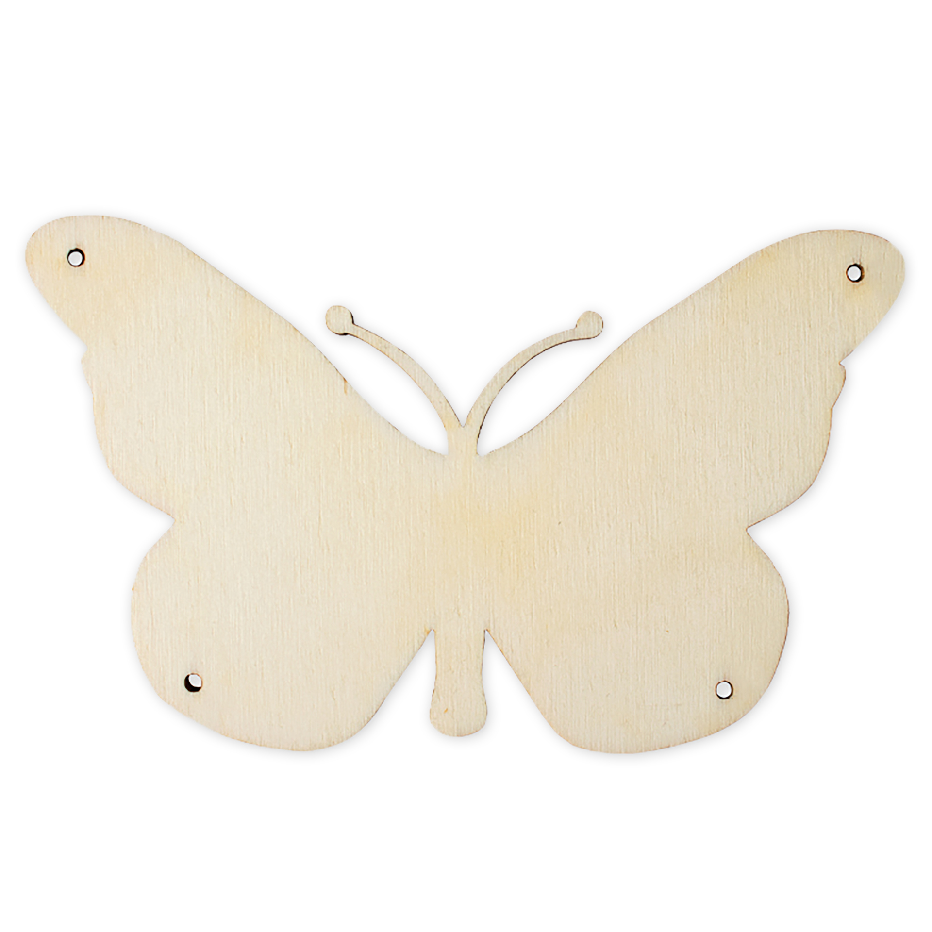 Holz-Schmetterling Blanko zum Aufhängen, 10 cm