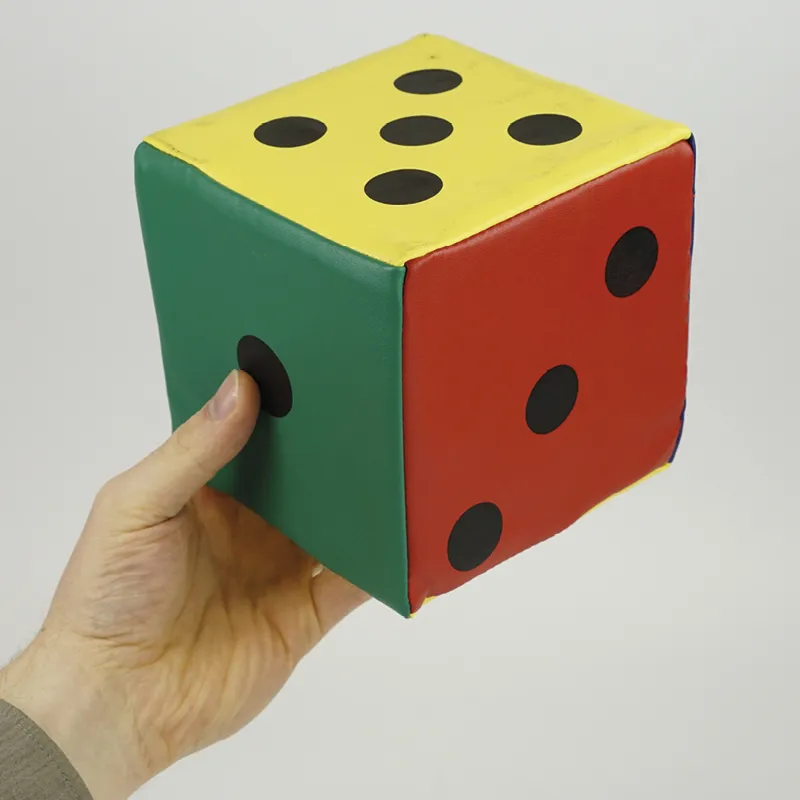 Flüster-Würfel mit Augen L, 14 cm