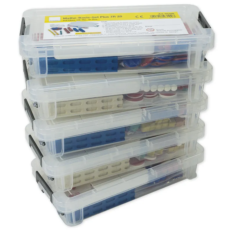 Mathe-Basis-Set Plus Zahlenraum bis 20, 58-tlg, in Box, rot/blau