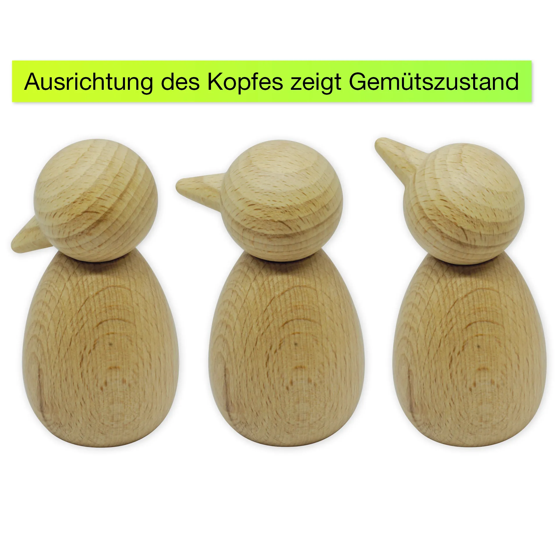 Emotions-Männchen aus Holz, ca. 8 cm hoch