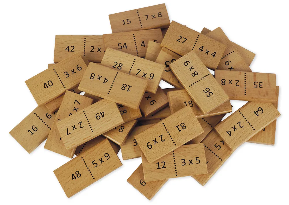 Lernspiel "Mathemino Multiplikation", 37-tlg.