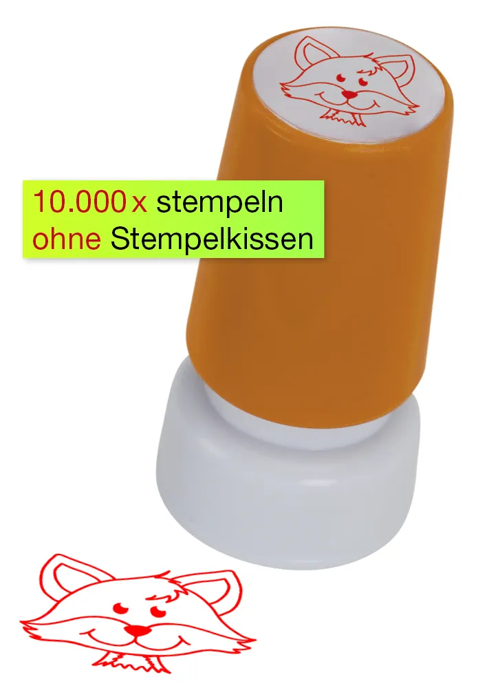 Siebdruck-Stempel "Perpetuum", "Fuchs"