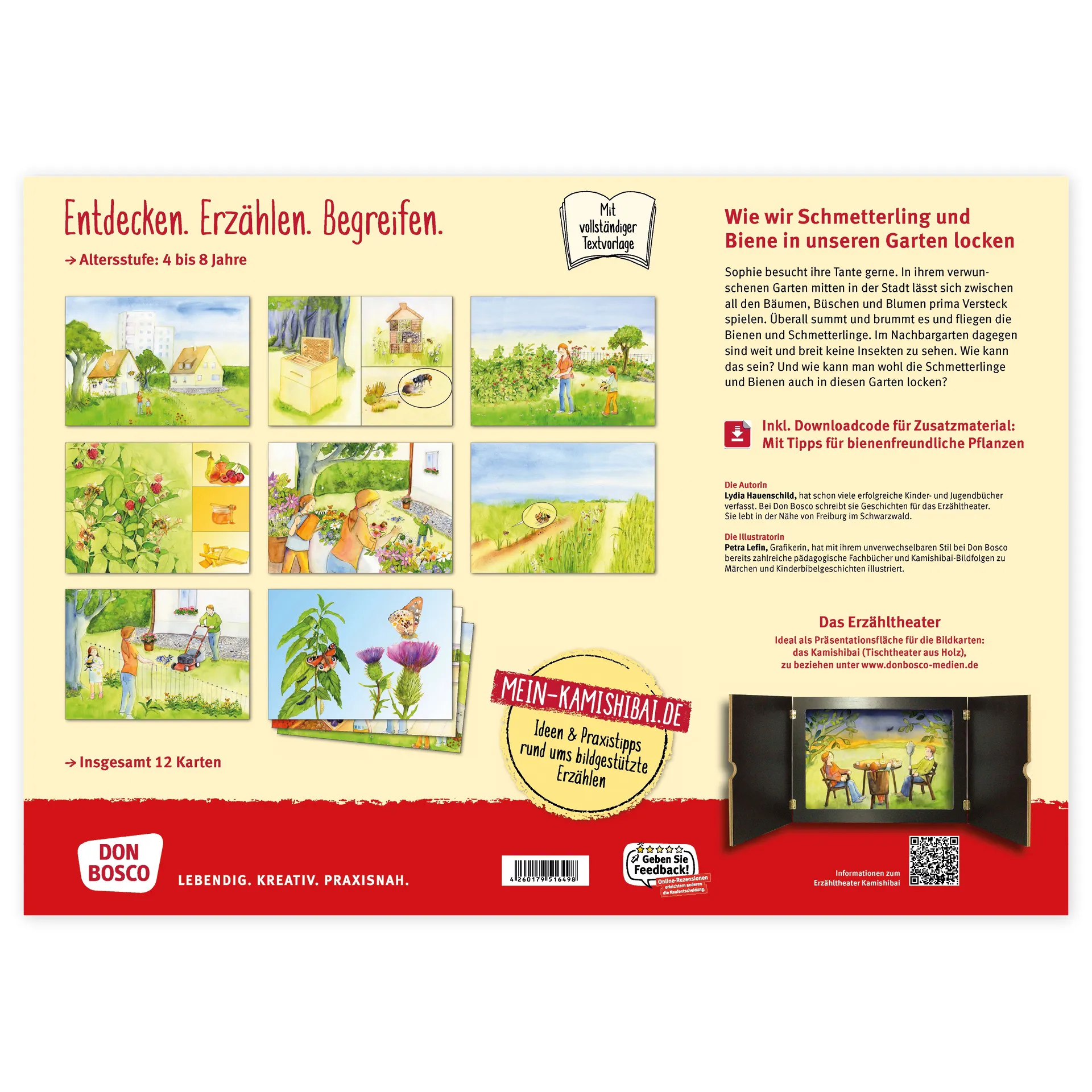 Bildergeschichten-Karten "Wie wir Schmetterling und Biene in unseren Garten locken", 12-tlg.