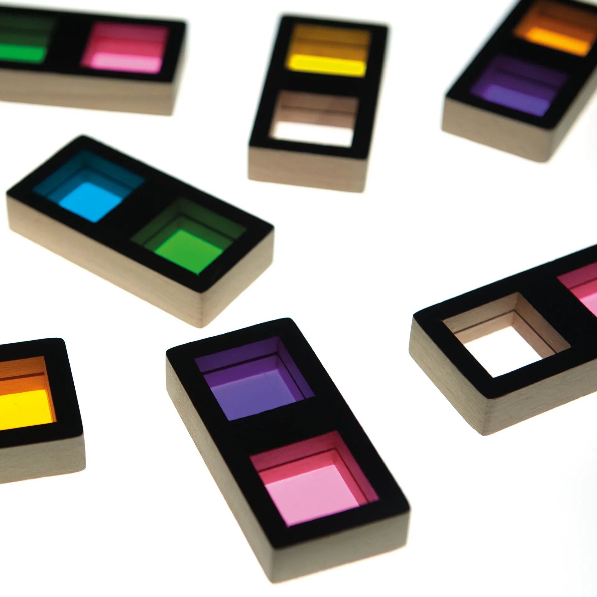 Farb-Domino "Regenbogen", 29-tlg.