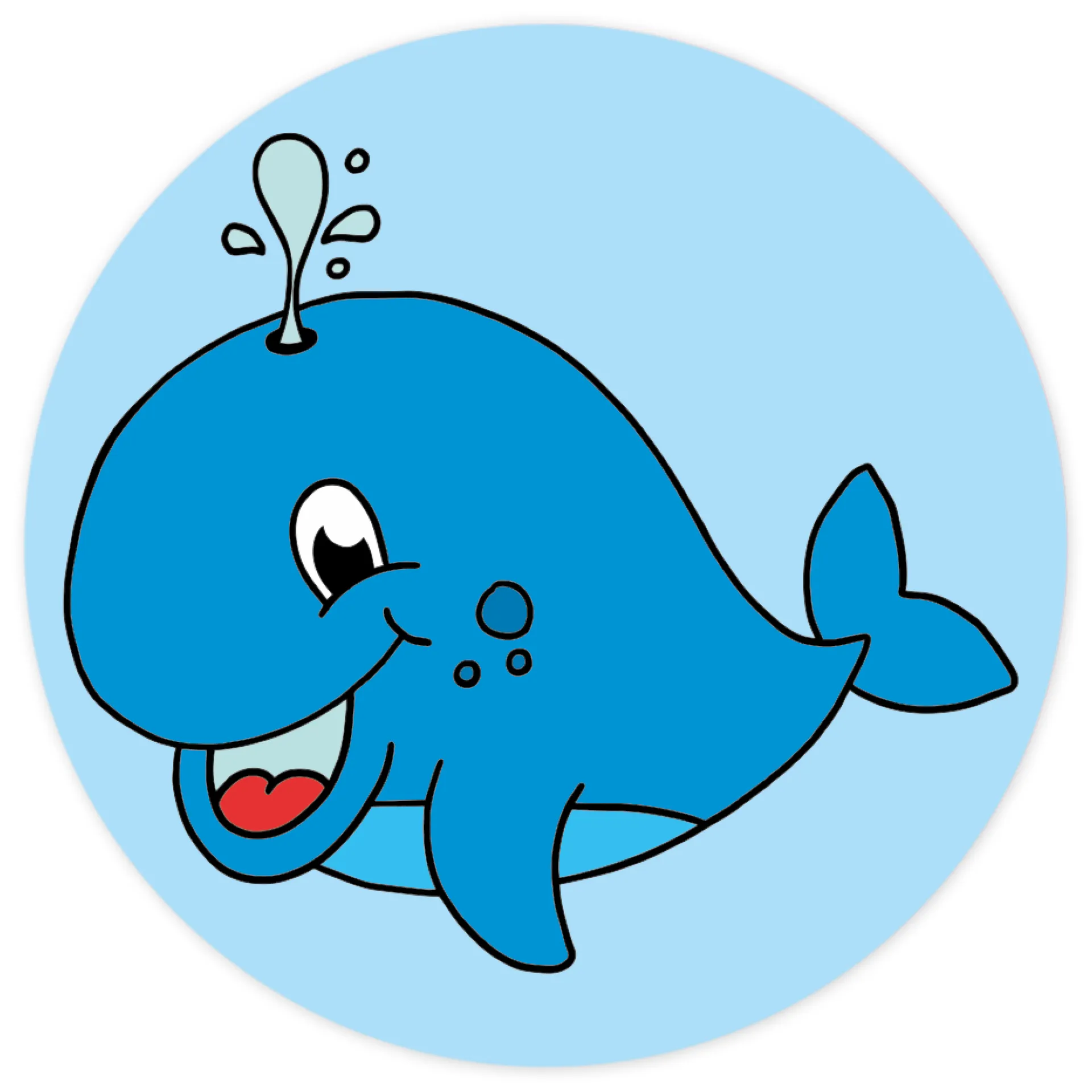 Belobigungs-Aufkleber "Wal" in Spender-Box, 500 Stück