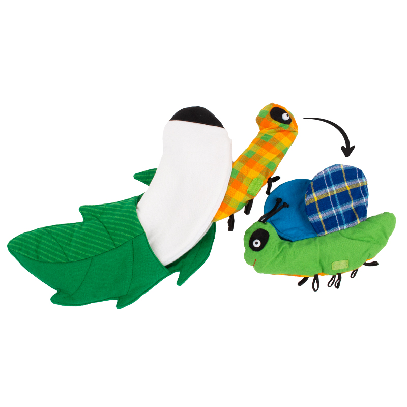 Stoffmodell Lebenszyklus Schmetterling (3-tlg.)