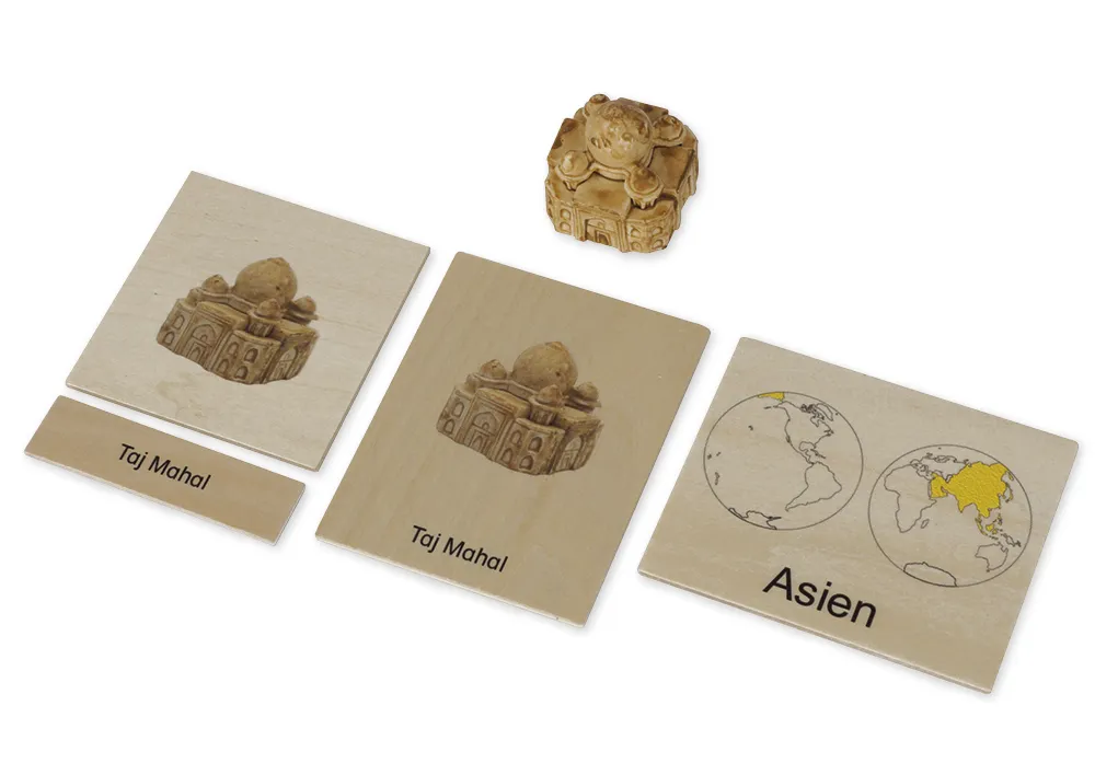 TimeTEX Wahrzeichen-Kontinent-Box "Montessori Premium"