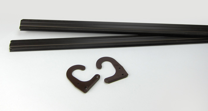 Leistenpaar Kunststoff 100 cm mit 2 Haken