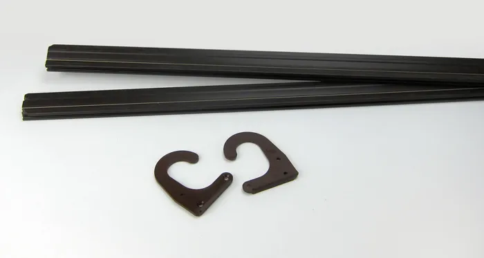 Leistenpaar Kunststoff 100 cm mit 2 Haken