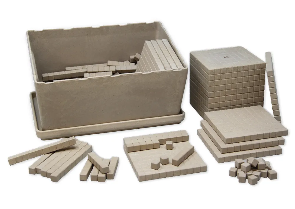 Dienes Grundsortiment, 151-tlg., Zahlenraum 1.000, naturfarben
