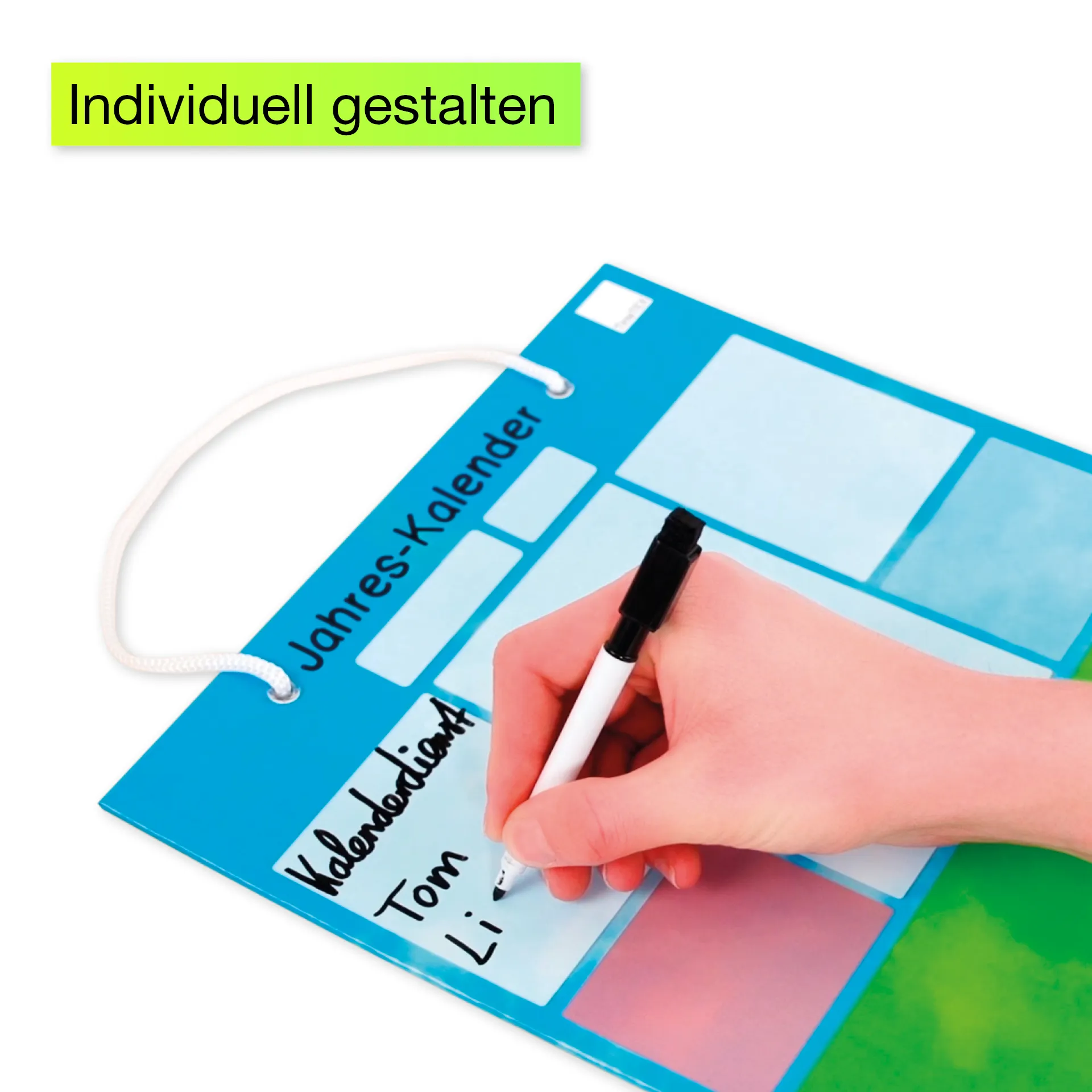 TimeTEX Jahres-Kalender magnetisch, ca. 28 x 41 cm