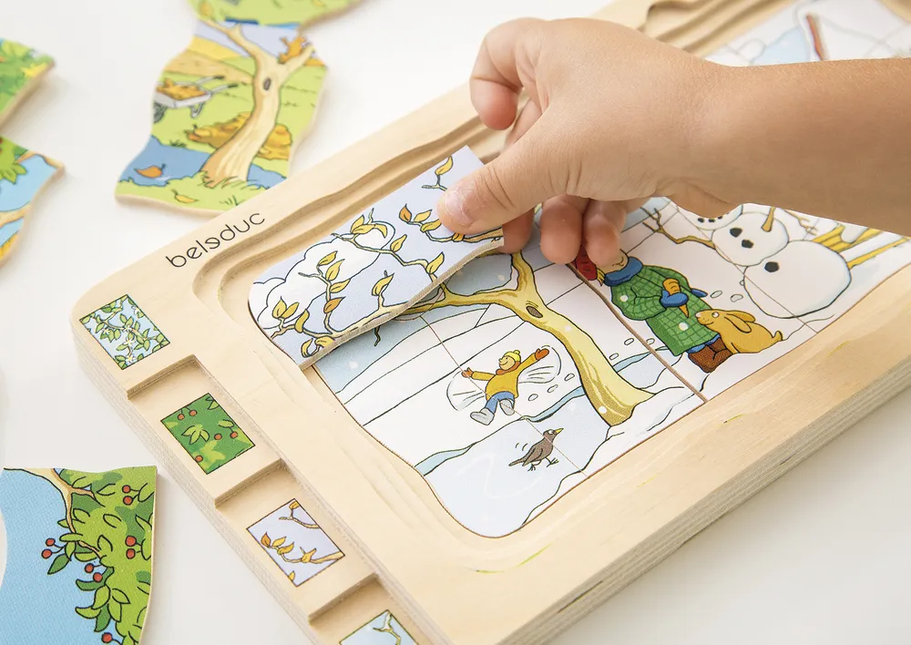 beleduc Schichten-Puzzle "Vier Jahreszeiten", 36-tlg.