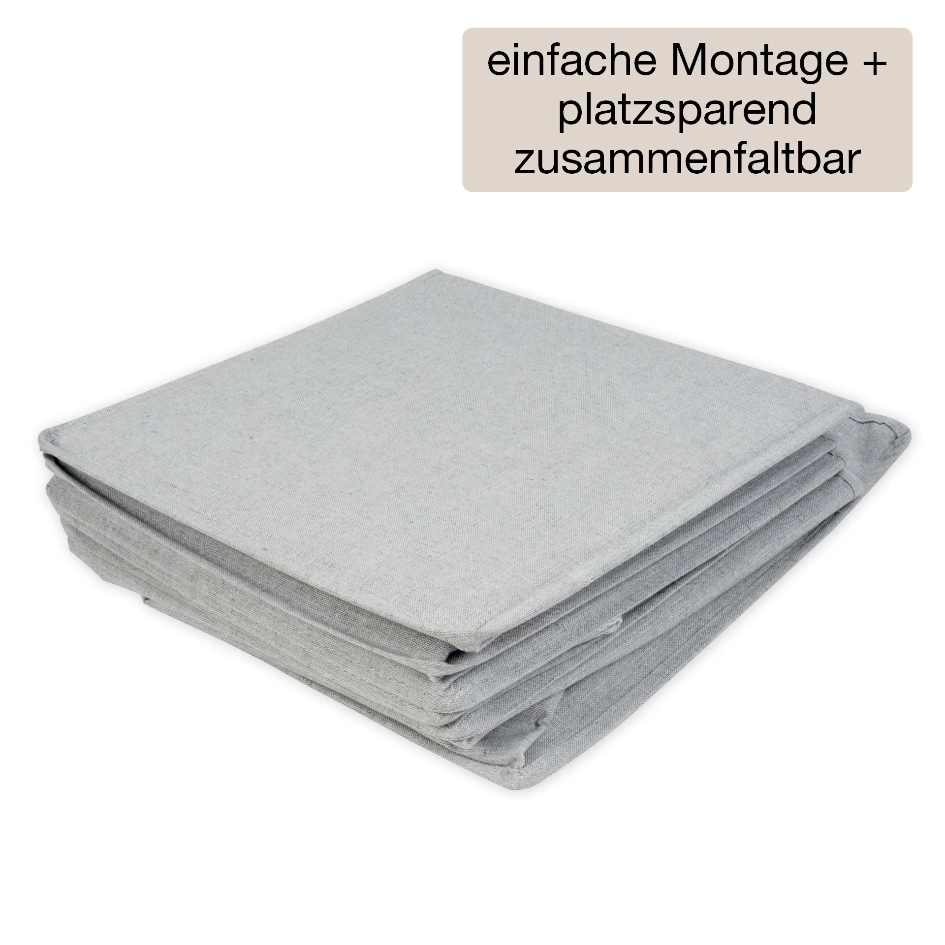 TimeTEX Hänge-Regal "Origami" A4 mit 5 Fächern, aus Stoff, hellgrau
