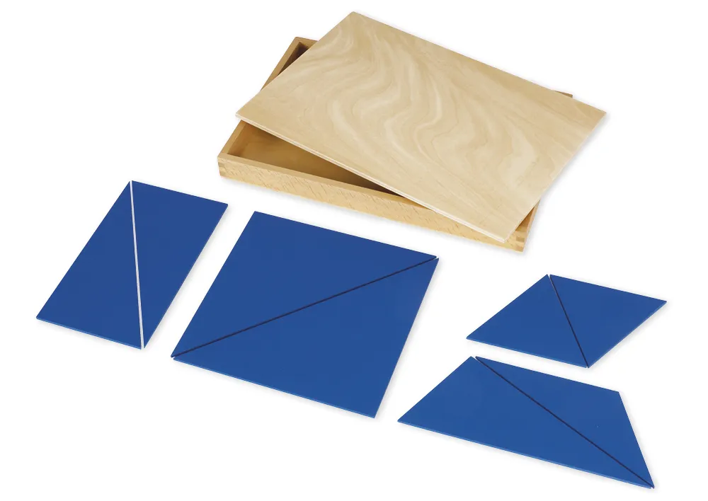 TimeTEX Zwölf Blaue Dreiecke "Montessori Premium"