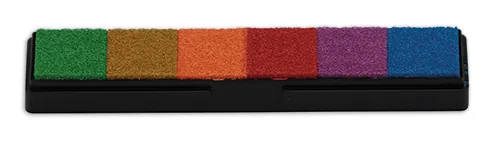 Stempelkissen im Etui, 6 Farben