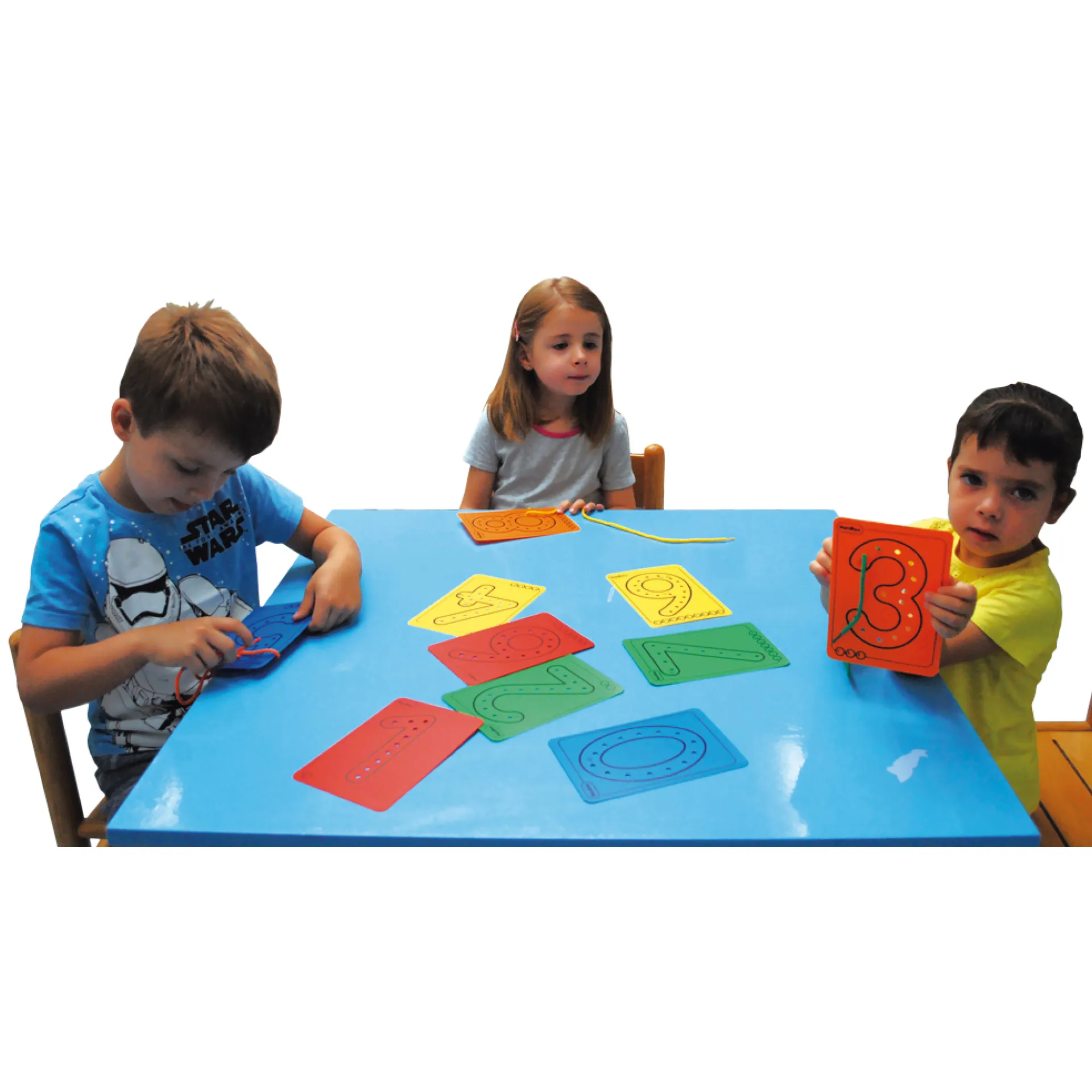 Zahlen-Fädelspiel, 21-tlg.