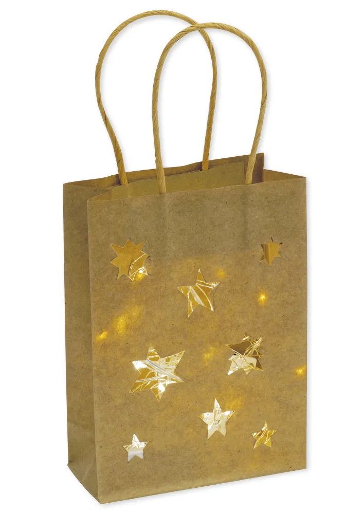 Papiertüten mit Henkel, 16x12x5 cm, 20 Stück