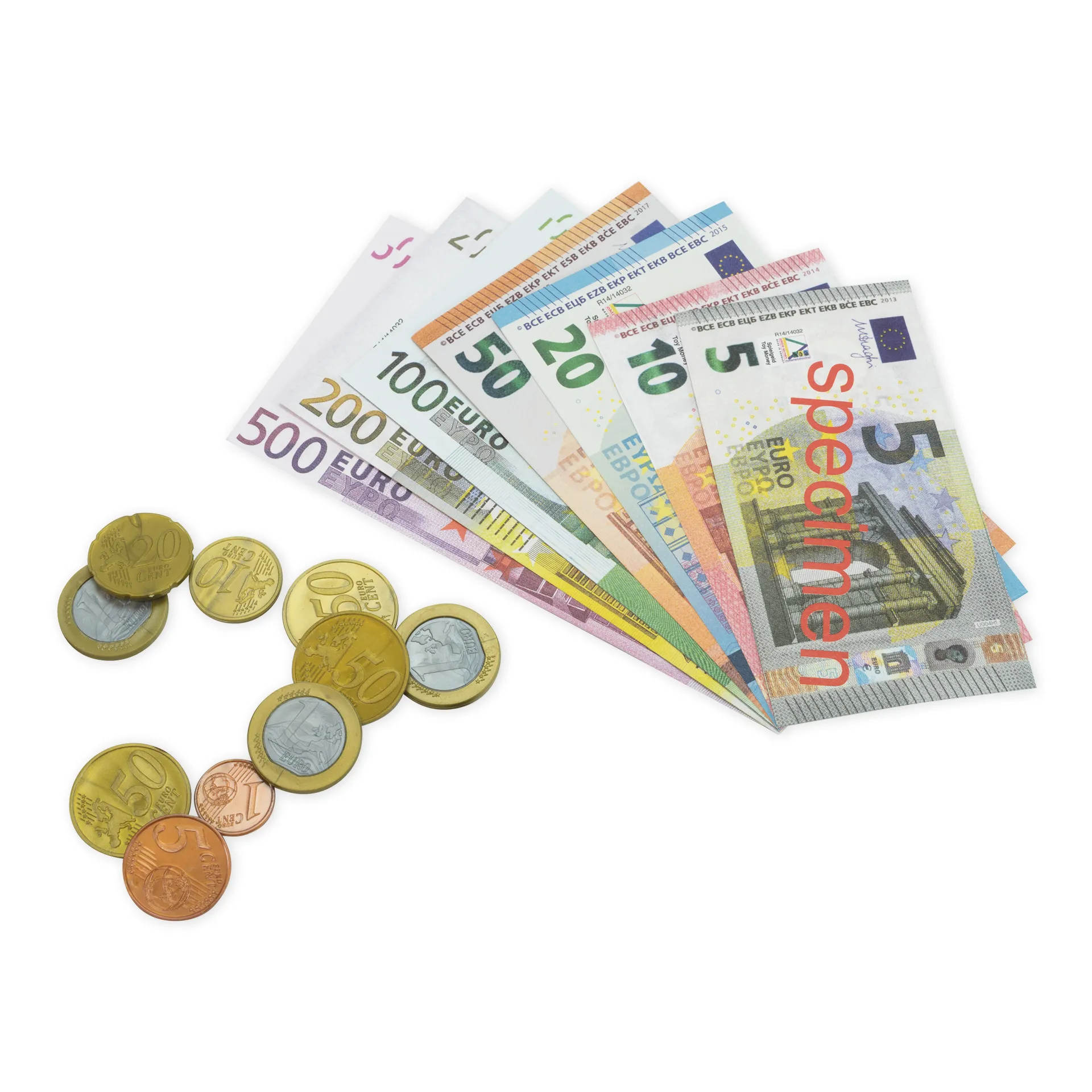 Set Euro-Rechengeld in Stapel-Box, 290-tlg.